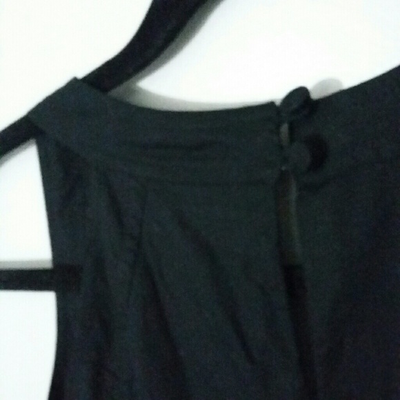 Loft Ann Taylor black cotton sleeveless dress - Picture 3 of 8